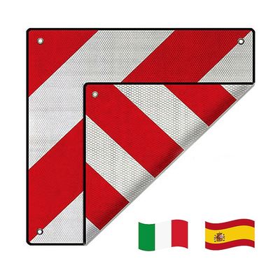 500x500 Reflective Motorhome Rear Warning Sign Aluminium Bike Rack Warning Sign